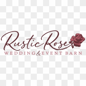 Rustic Rose Barn Venues - Calligraphy, HD Png Download - rustic flower png