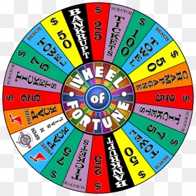Wheel Of Fortune Carnival Game - Wheel Of Fortune Clipart, HD Png Download - wheel of fortune logo png