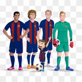 Personalised Book With Fc Barcelona Team - Players Team Png, Transparent Png - fc barcelona png