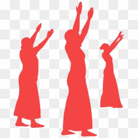 Silhouette Christian Dance, HD Png Download - praise silhouette png