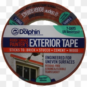 Blue Dolphin Rough Surface Exterior Tape - Label, HD Png Download - tape texture png