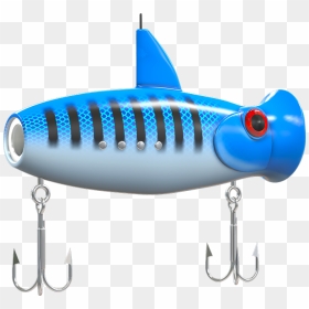 Fish Popper Clipart Svg Freeuse Stock Pre Order - Light Blue Popper Fishing, HD Png Download - fishing lure png