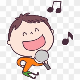 Child Boy Singing Karaoke Clipart - 歌 を 歌う イラスト, HD Png Download - karaoke singer png