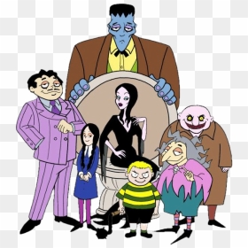 The Addams Family Png Transparent Image - Addams Family Animated Movie 2019, Png Download - family cartoon png