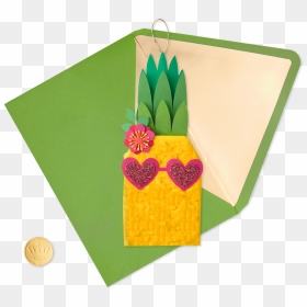Pineapple Piñata Birthday Card , Png Download - Construction Paper, Transparent Png - pinata clipart png