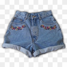 #shorts #denim #cute #aesthetic #vsco #basic #trendy - Blue Aesthetic Pants, HD Png Download - jean shorts png