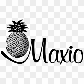 Vector Graphics, HD Png Download - black and white pineapple png