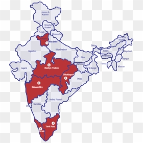 Esaf Geographical Coverage In India - Map, HD Png Download - geography png
