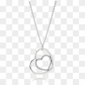 Heart Locket Png Clipart - Pandora Two Hearts Necklace, Transparent Png - locket png