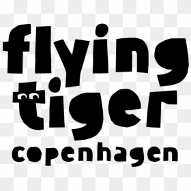 Small Flying Tiger Copenhagen Tall Black Rgb - Flying Tiger Copenhagen Logo, HD Png Download - black twitter png