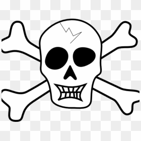 Transparent Family Members Clipart - Easy Pirate Skull Drawing, HD Png Download - cross bones png