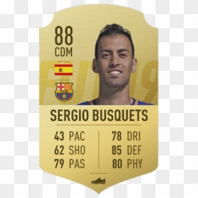 Sergio Busquets Fifa 20 Card, HD Png Download - bale png