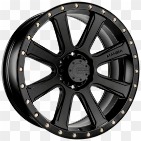 16 Black Trailer Wheels, HD Png Download - black mamba png