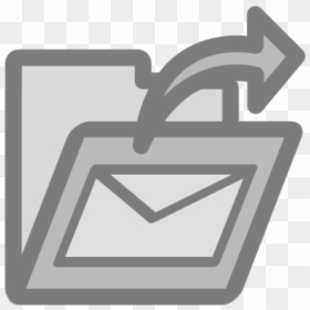Folder Sent Mail Icon - Icon Surat Masuk Png, Transparent Png - mail symbol png