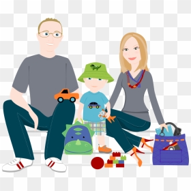 Thumb Image - 3 Person Family Drawing, HD Png Download - family cartoon png