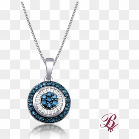 Enhanced Blue And White Diamond Pendant - Jewelry, HD Png Download - locket png
