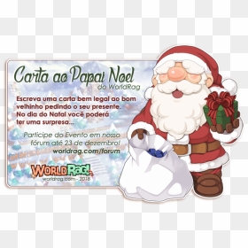 Dm6jxwv - Bilhete Para Papai Noel, HD Png Download - papai noel png