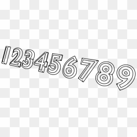 9 Clip Arts - Numbers Clipart Black And White Png, Transparent Png - number 1 icon png