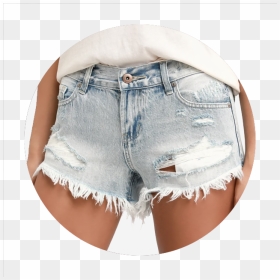 Cutoff Denim Shorts - Pocket, HD Png Download - jean shorts png