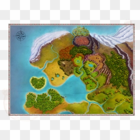 Knights And Brides Wiki - Far Away Land Map, HD Png Download - geography png