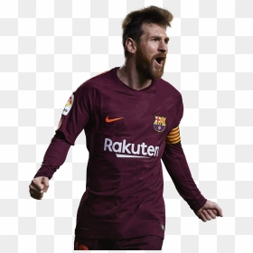 Lionel Messi 2018 Png Barca Football - Barcelona Maroon Jersey Messi, Transparent Png - messi.png