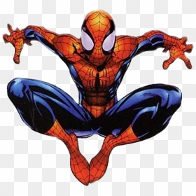 First Spider-man Suit - Ultimate Spiderman Png, Transparent Png - spider silhouette png