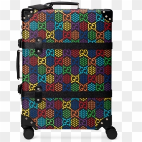 22 Gg Psychedelic Globe-trotter Suitcase - Gucci All Star Weekend, HD Png Download - gucci bag png