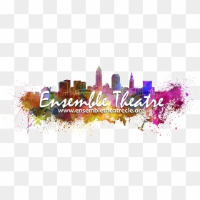 Cleveland Skyline In Watercolor , Png Download - Cleveland Skyline In Watercolor, Transparent Png - cleveland skyline png