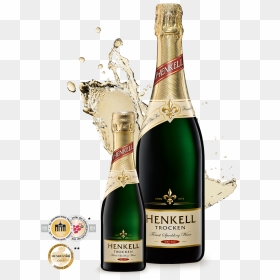 Henkell Trocken, HD Png Download - gold champagne bottle png