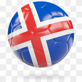 Glossy Soccer Ball - Iceland Flag Ball Png, Transparent Png - iceland flag png