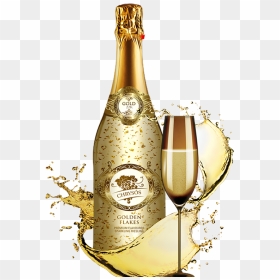 Easydrinkbygroutas - Gold Champagne Glasses Png, Transparent Png - gold champagne bottle png