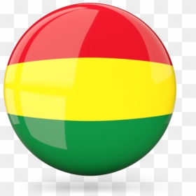 Glossy Round Icon - Circle Ghana Flag Png, Transparent Png - bolivia flag png