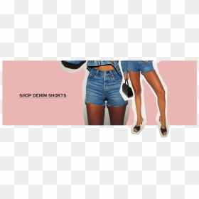 Shop Denim Shorts - Girl, HD Png Download - jean shorts png
