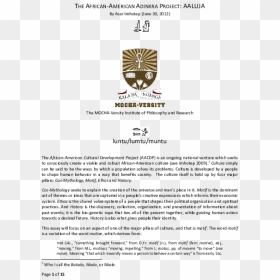 Document, HD Png Download - african american people png