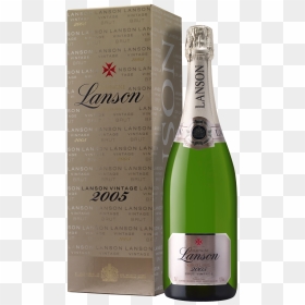 Lanson, HD Png Download - gold champagne bottle png