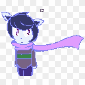 Pixel Art Scarf Animation, HD Png Download - cat girl png