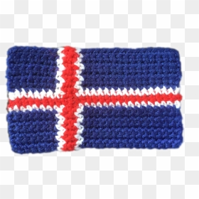 Icelandic Flag Crochet, HD Png Download - iceland flag png