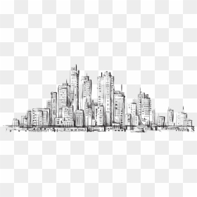 Horizon Line Png - Horizon Line Drawing City, Transparent Png - cleveland skyline png