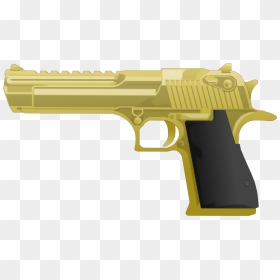 Gold Gun Png - Ranged Weapon, Transparent Png - gold ak47 png