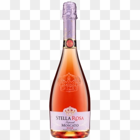 Stella Rosa® Imperiale Moscato Rosé - Stella Rosa Sparkling Wine, HD Png Download - gold champagne bottle png