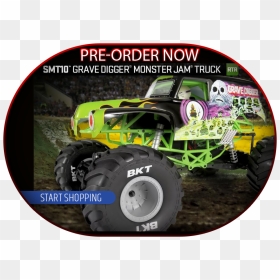 Grave Digger Monster Truck Bkt, HD Png Download - grave digger png