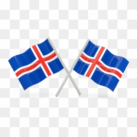 Two Wavy Flags - Cape Verde Flag Png, Transparent Png - iceland flag png