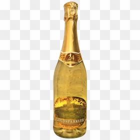 Gold Champagne Bottle Png, Transparent Png - gold champagne bottle png