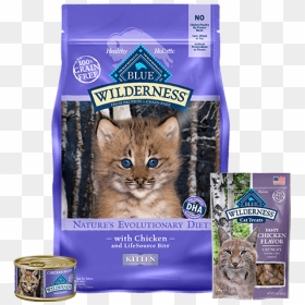 Wilderness Kitten - Blue Buffalo Kitten Food, HD Png Download - cat ear png