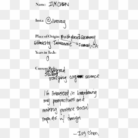 Ivy-chen - Handwriting, HD Png Download - chen png