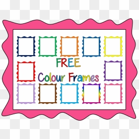 Doodle Colour Borders Free, HD Png Download - doodle frames png