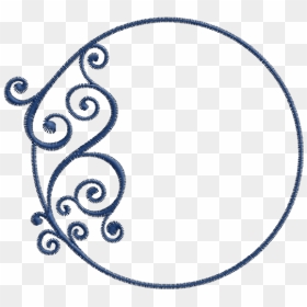 Embroidery, HD Png Download - moldura dourada arabescos png