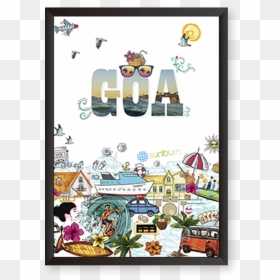 Illustration Goa Doodle Art, HD Png Download - doodle frames png