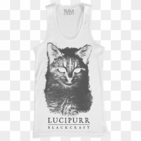 Lucipurr- White Tank Top - Active Tank, HD Png Download - white tank top png