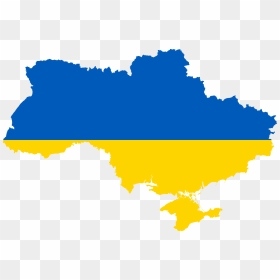 Ukraine Flag Map Clipart , Png Download - Ukraine Country With Flag, Transparent Png - country flags png